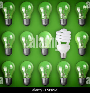 Idee-Konzept-Glühbirne Stockfoto