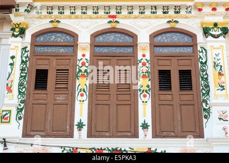 Rollläden an Jonker Street, Melaka (Malacca), Malaysia, Südostasien, Asien Stockfoto