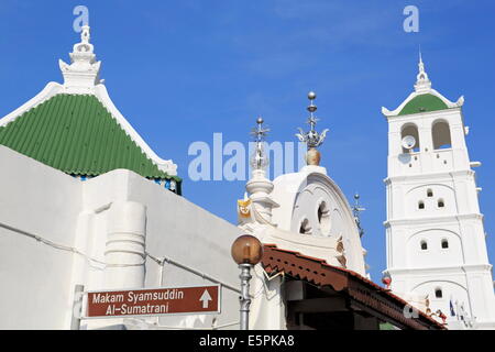 Kamplung Kling Moschee, Melaka (Malacca), Malaysia, Südostasien, Asien Stockfoto