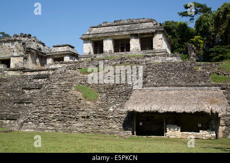 Die Nordgruppe, Palenque archäologischer Park, UNESCO Welt Erbe Website, Palenque, Chiapas, Mexiko, Nordamerika Stockfoto