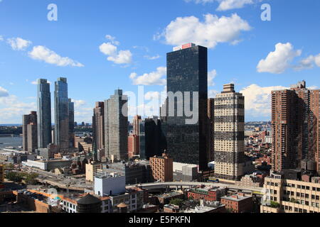 Midtown Skyline, West Side, Manhattan, New York City, Vereinigte Staaten von Amerika, Nordamerika Stockfoto