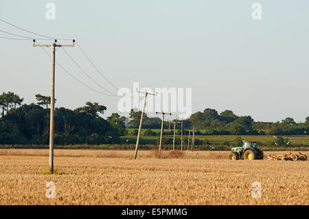 Strommasten Bawdsey Ferry Suffolk UK Stockfoto