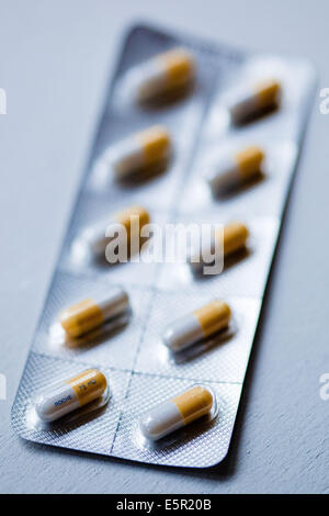 Tamiflu: eine antivirale Medikament mit Oseltamivir Phosphat, verwendet in der Behandlung der Grippe. Stockfoto