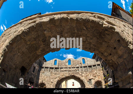 Valle d ' Aosta Aosta Pretoria Tor Stockfoto