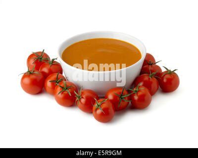 Tomatensuppe Stockfoto