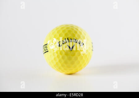 Callaway Golfball gelb Stockfoto