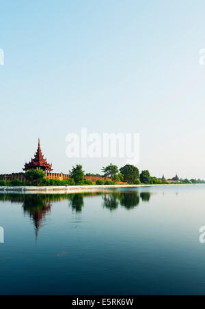 Südost-Asien, Myanmar (Burma), Mandalay, Mandalay Palast Stockfoto