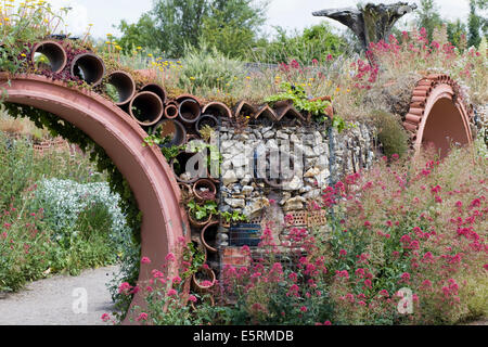 Durch das Blumentopf-Projekt bei der Future world Stockfoto