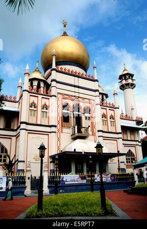 Singapur: Die herrlichen 1924-28 Masjid Sultan Singapura Moschee Stockfoto