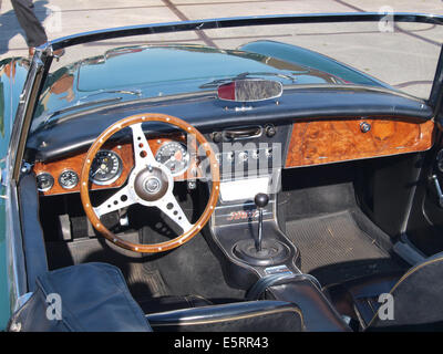 1967 Austin Healey 3000 MK III, niederländischer Lizenz Registrierung AH-42-25, pic2 Stockfoto