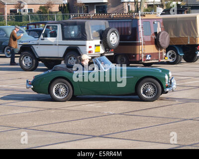 1967 Austin Healey 3000 MK III, niederländischer Lizenz Registrierung AH-42-25, pic3 Stockfoto