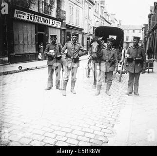 Deutschen beschlagnahmt Gefangenen 1917, Frankreich. Stockfoto