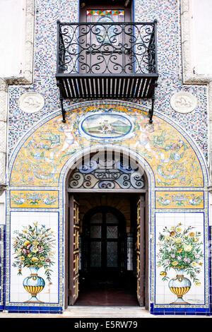 Spanisch beeinflussten Architektur in Ybor City Tampa Florida Stockfoto