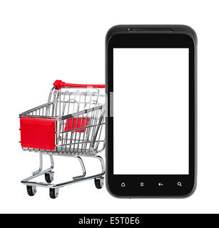 Online-shopping (leeren Bildschirm) Stockfoto