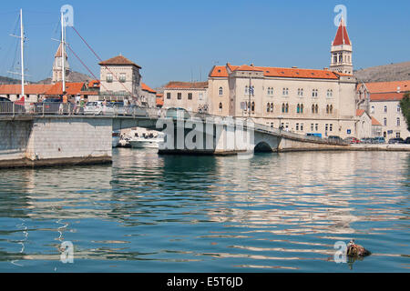 Alte Stadt von Trogir in Dalmatien, Kroatien. Stockfoto