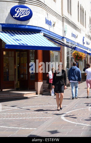 Stiefel Shop. Ladengeschäft Stockfoto