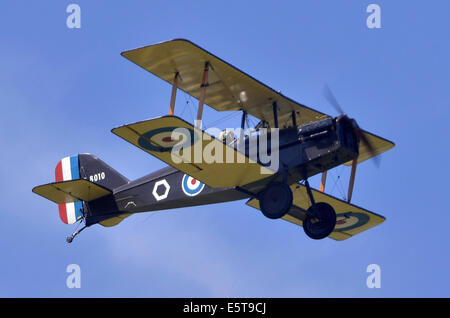 Royal Aircraft Factory SE.5 ein Flugzeug in WW1 Royal Flying Corps Markierungen in Farnborough Airshow 2014 anzeigen Stockfoto