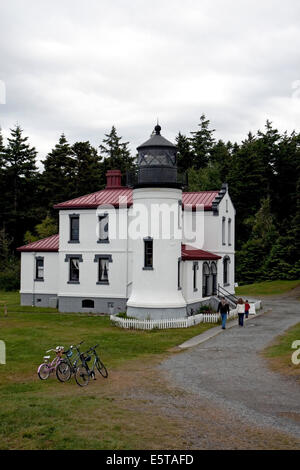 Admiralität Head Lighthouse, Whidbey Island, Puget Sound, WA, USA Stockfoto