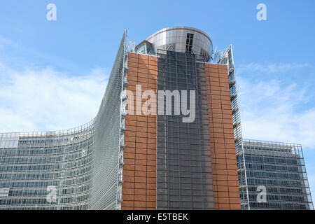Berlaymont-Gebäude der Europäischen Kommission für die Verwaltung der Europäischen Union in Brüssel, Belgien Stockfoto