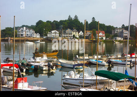 Stony Creek Hafen in Branford CT Stockfoto