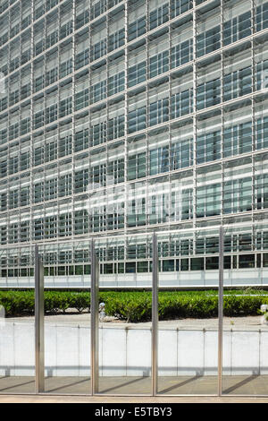 Berlaymont-Gebäude der Europäischen Kommission für die Verwaltung der Europäischen Union in Brüssel, Belgien Stockfoto