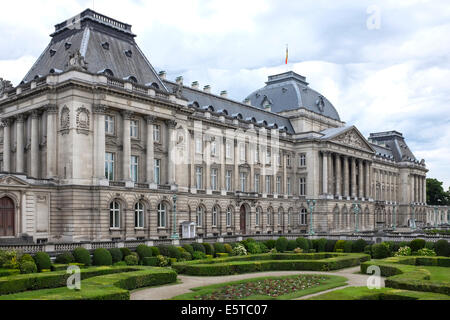 Königliche Palast von Brüssel, der offizielle Palast des Königs und der Königin in der Mitte der Hauptstadt Brüssel, Belgien Stockfoto