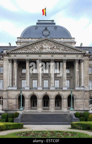 Königliche Palast von Brüssel, der offizielle Palast des Königs und der Königin in der Mitte der Hauptstadt Brüssel, Belgien Stockfoto