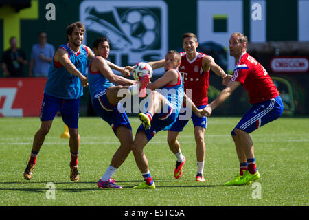 UNS. 5. August 2014. FC Bayern München beteiligt sich an ihr letztes Training in MLS All-Star-Woche im Providence Park am 5. August 2014. Bildnachweis: David Blair/ZUMA Draht/Alamy Live-Nachrichten Stockfoto