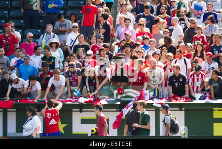 UNS. 5. August 2014. FC Bayern München beteiligt sich an ihr letztes Training in MLS All-Star-Woche im Providence Park am 5. August 2014. Bildnachweis: David Blair/ZUMA Draht/Alamy Live-Nachrichten Stockfoto