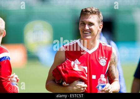 UNS. 5. August 2014. FC Bayern München beteiligt sich an ihr letztes Training in MLS All-Star-Woche im Providence Park am 5. August 2014. Bildnachweis: David Blair/ZUMA Draht/Alamy Live-Nachrichten Stockfoto