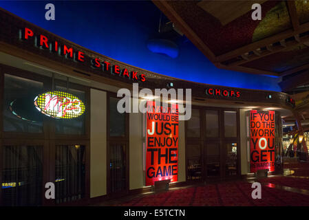 Michael Jordan-Steak-Haus im Mohegan Sun casino Stockfoto