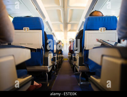 Inflight-Kabine Stockfoto