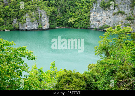 Die Lagune genannt "Talay Nai' im Moo Koh Ang Tong National Park Stockfoto