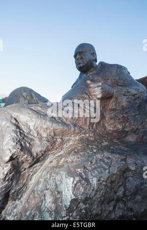 England, Kent, Westerham, Winston Churchill Statue Stockfoto