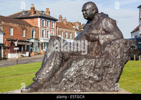 England, Kent, Westerham, Winston Churchill Statue Stockfoto