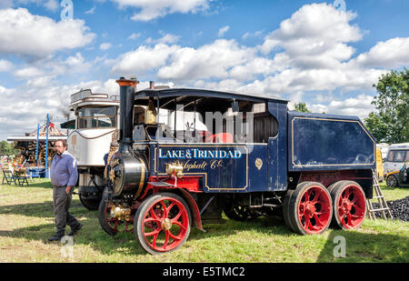 Dampf-Wagen bei Pickering Zugmaschine Rallye Stockfoto