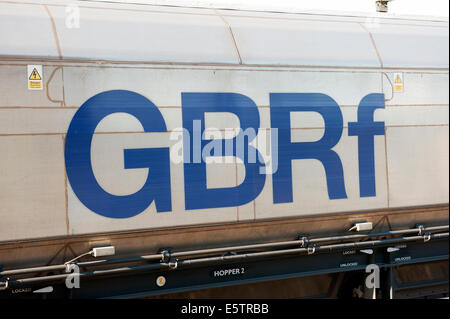 GBRf Güterzug Rollmaterial Schiene Railway UK Stockfoto