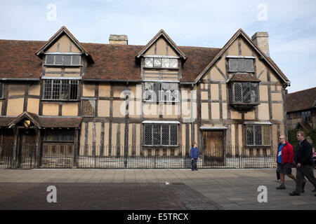 Shakespeares Geburtsort Stratford-Upon-Avon UK England Großbritannien Stockfoto