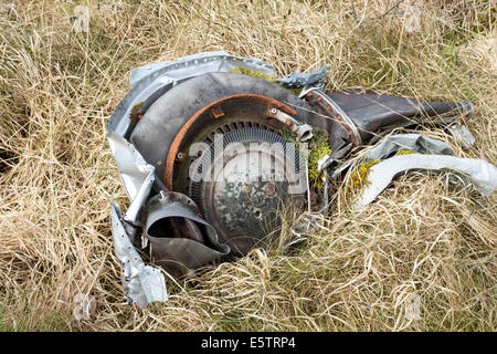 Motorkomponenten aus einer B - 24H Liberator Bomber-Serie keine 42-95095 welche crashed13th Juni 1945 Fee Lochs Sheildaig Schottland Stockfoto