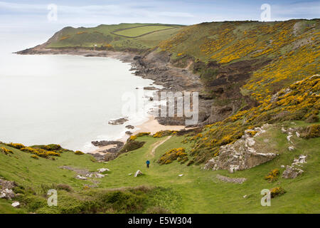 Großbritannien, Wales, Swansea, Gower, Rhossili, Mewslade Bay Stockfoto