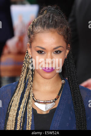 London, UK. 5. August 2014. Melissa Steel besucht die Weltpremiere von The Inbetweeners 2 auf 08.05.2014 The VUE Leicester Square, London. Personen im Bild: Melissa Steel. Bildnachweis: Swift-kreativ/Alamy Live News Stockfoto