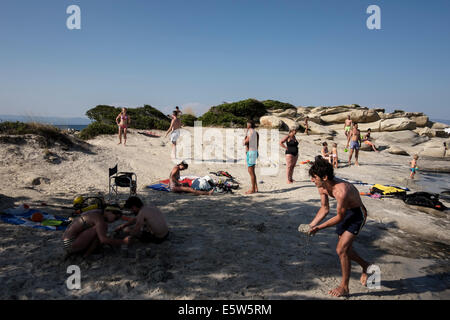 Sommer im Karidi Beach, Chalkidiki, Griechenland. Stockfoto