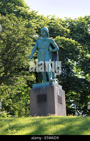 Rollo-Statue, Byparken, Ålesund und Sunnmøre, Møre Og Romsdal, Vestlandet, Norwegen, Skandinavien, Europa Stockfoto