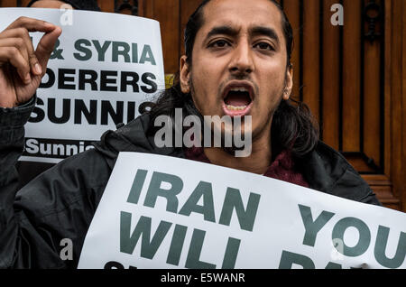 Muslimische Extremisten Afsor Ali auf dem Prüfstand im Old Bailey Stockfoto