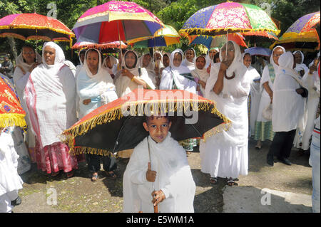 Mailand (Italien), Feier für die Geburt der Gottesmutter in der orthodoxen Kirche der eritreische Gemeinde Stockfoto