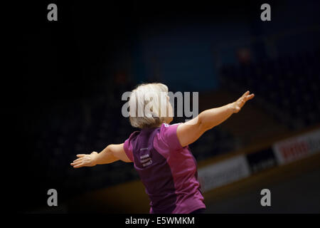 Ältere Person, die Ausübung einer Sports Stockfoto