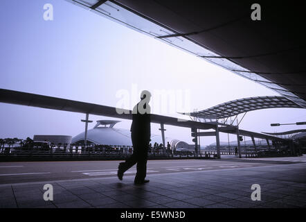 Reisende am Incheon International Airport in Seoul, Südkorea Stockfoto