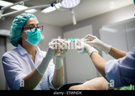 Dermatologische Chirurgie Stockfoto