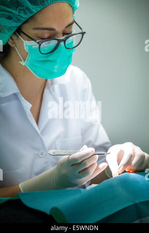 Dermatologische Chirurgie Stockfoto