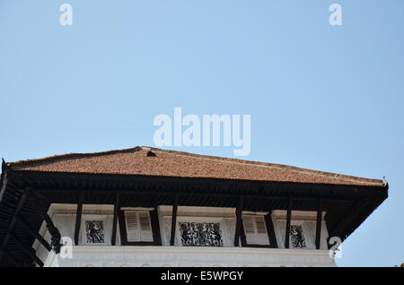 Dach des Hanuman Dhoka ist ein Komplex von Strukturen mit dem königlichen Palast der Malla-Könige in Nepal Kathmandu Durbar Square Stockfoto